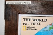Wereldkaart the world political 144×117 lijst 10 5