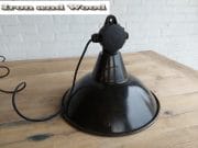 zwart bruine emaille lamp h32 d37 5
