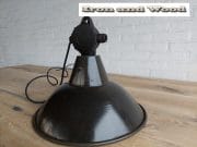 zwart bruine emaille lamp h32 d37 6