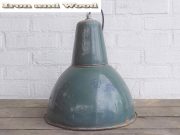 L18 groene emaille lamp H35 D31 4