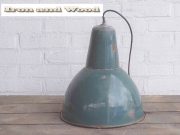 L18 groene emaille lamp H35 D31 5