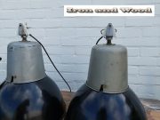 L43 zwarte emaille fabriekslampen h45 d37 4