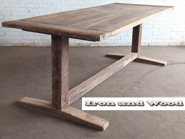 oud eiken barnwood tafel 1