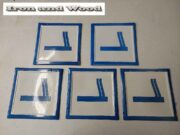 5x blauw witte emaille borden roken 24×24 1