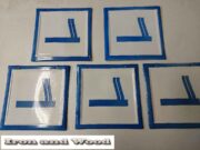 5x blauw witte emaille borden roken 24×24 2