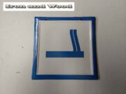 5x blauw witte emaille borden roken 24×24 4