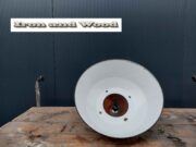 l202 witte emaille lamp h30 d 40 8 l202 witte emaille lamp h30 d 40 8