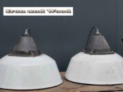 witte emaille lampen h30 d 40 3 witte emaille lampen h30 d 40 3